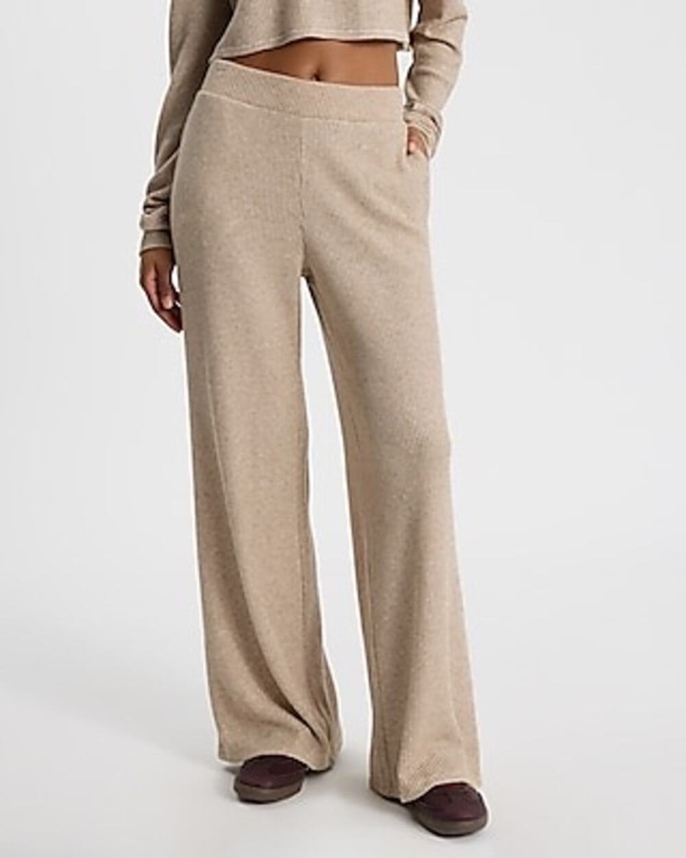 Splendid Women's XL Wide Leg Sweater Knit Pull-On Pants - Picture 1 of 7